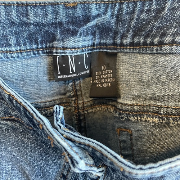 INC International Concepts Blue Flare Jeans size 10 - Picture 7 of 11